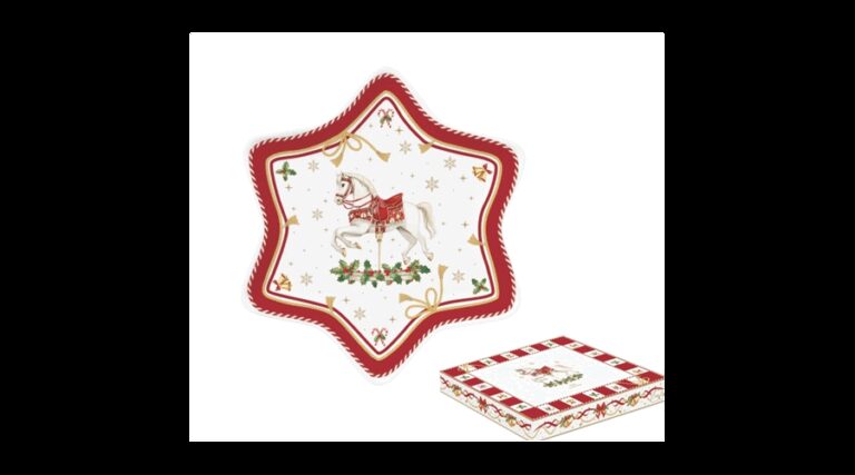 R2S.1484CTAL Porcelán csillagtálca 22