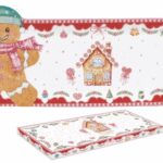 R2S.1471SWEC Porcelántálca mézeskalács figurával