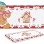 R2S.1471SWEC Porcelántálca mézeskalács figurával