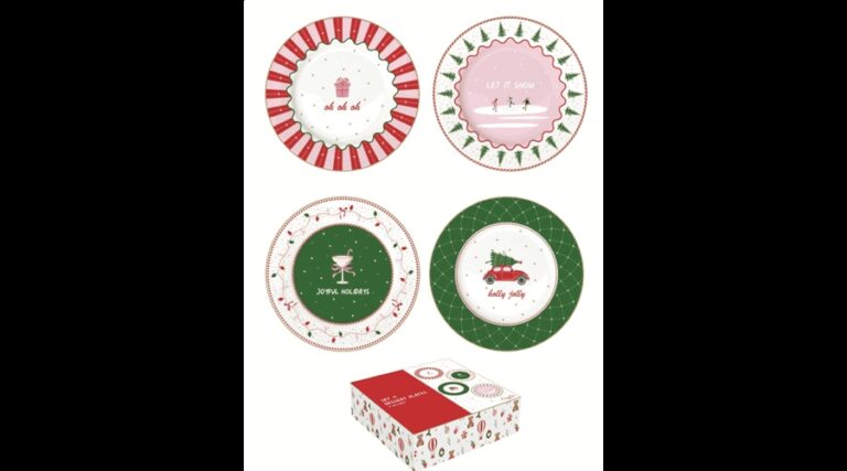 R2S.3116CTWI Porcelán desszerttányérszett 4db-os