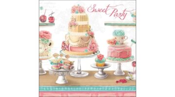 AMB.13320595 Sweet party papírszalvéta 33x33cm