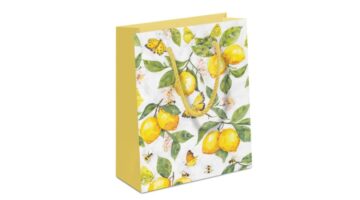 AMB.11220365 Fresh lemons white papír ajándéktáska 22x9x23cm