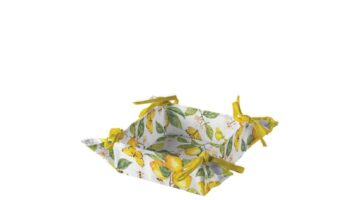 AMB.16920365 Fresh lemons white kenyérkosár 20x20x7cm