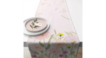 AMB.16620345 Pastel flowers pink asztali futó 40x150cm