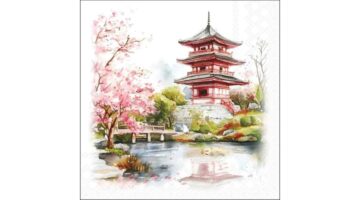 AMB.13320675 Temple papírszalvéta 33x33cm