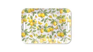 AMB.13920365 Fresh lemons white műanyag nagytálca 33x47cm