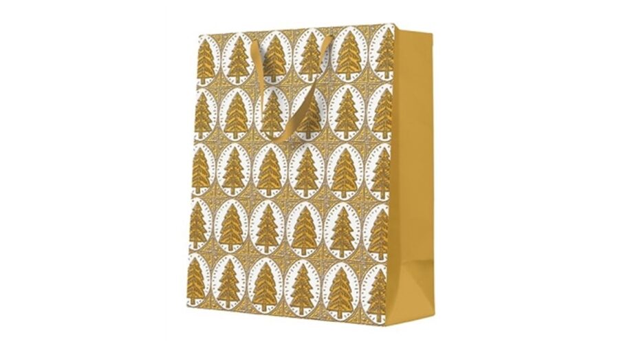 P.W.AGB2018805 Pattern Christmas Trees papír ajándéktáska premium large 26