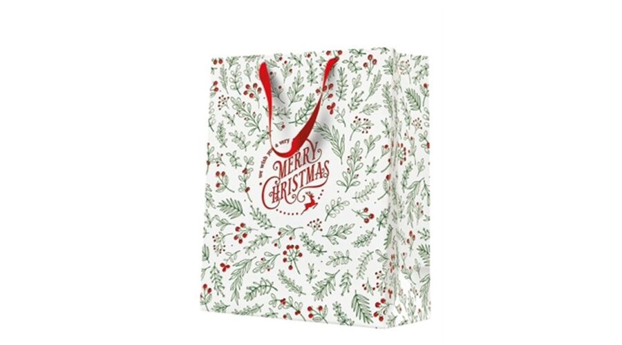 P.W.AGB2020205 Green Floral Magic papír ajándéktáska large 26