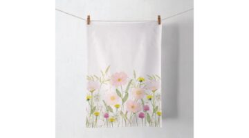 AMB.17820345 Pastel flowers pink konyharuha 50x70cm