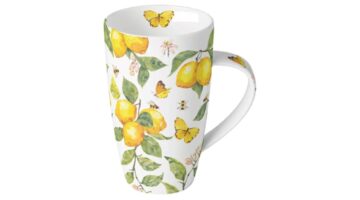 AMB.18920365 Fresh lemons white porcelánbögre 0