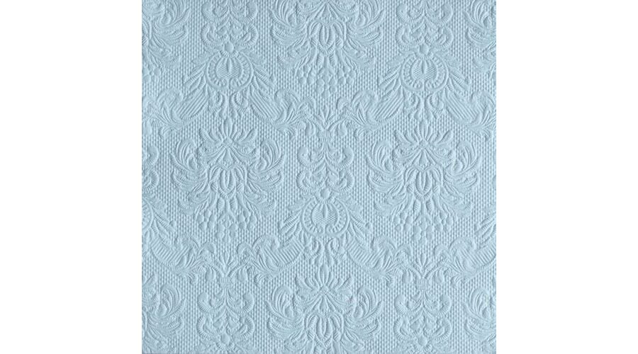 AMB.13311106 Elegance pale blue dombornyomott papírszalvéta 33x33cm