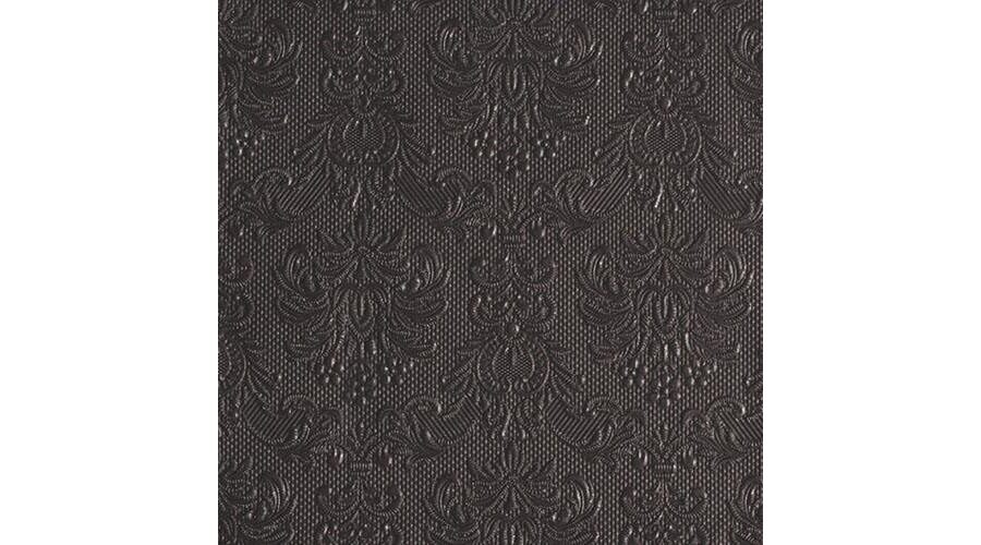 AMB.13311112 Elegance dark grey dombornyomott papírszalvéta 33x33cm