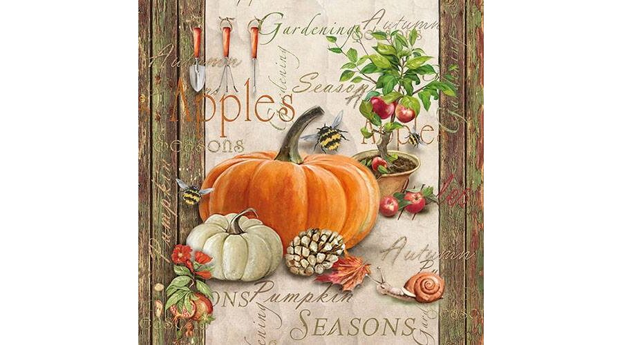 AMB.13312410 Autumn Gardening papírszalvéta 33x33cm