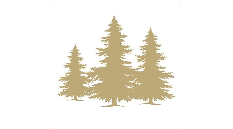 AMB.33312306 Tree Silhouette papírszalvéta 33x33cm