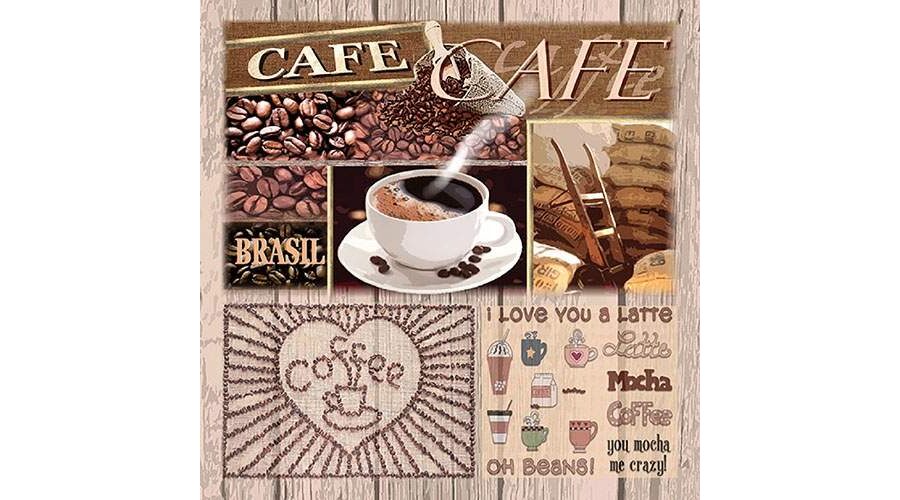 AMB.13312915 Coffee Variations papírszalvéta 33x33cm