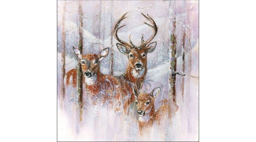 AMB.33315305 Wilderness Stag papírszalvéta 33x33cm