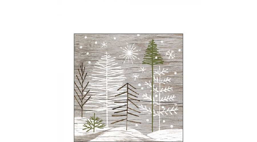 AMB.32515495 Trees On Wood papírszalvéta 25x25cm