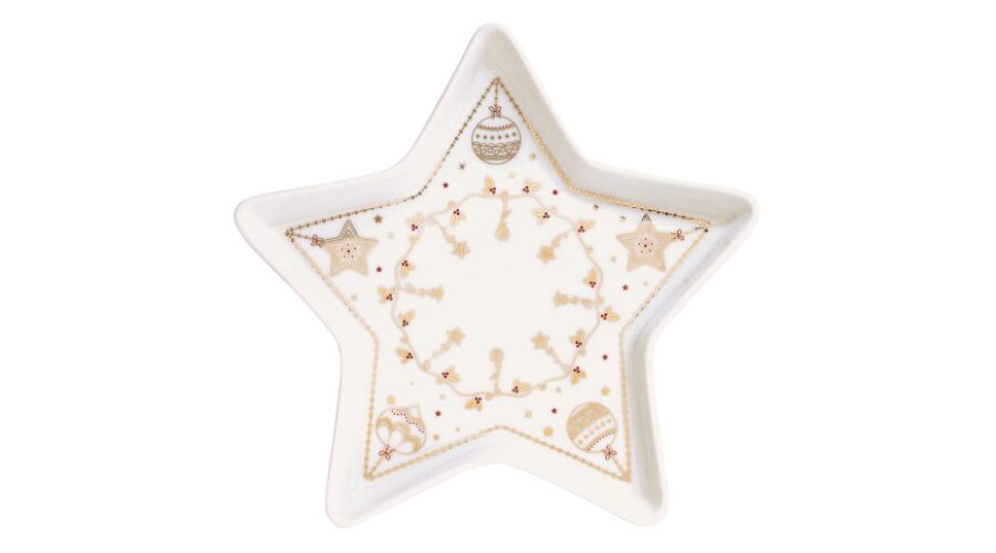 R2S.1324CHLI Porcelán csillagtálca 19