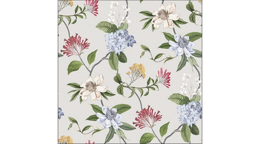 AMB.13318287 Floral mix grey papírszalvéta 33x33cm