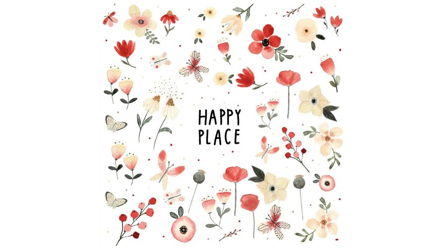 PPD.C133002577 Happy Place papírszalvéta 33x33cm