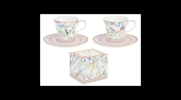 R2S.1787BIME Porcelán eszpresszócsésze+alj 80ml