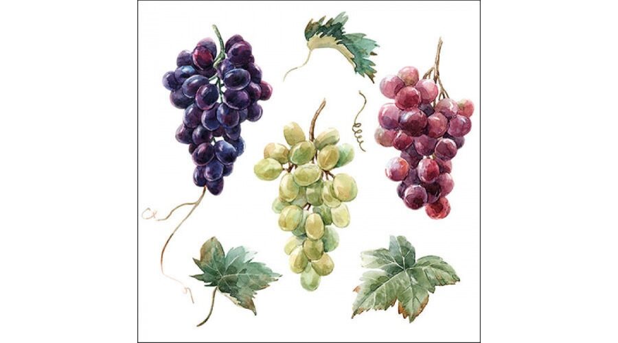AMB.13317240 Wine grapes papírszalvéta 33x33cm