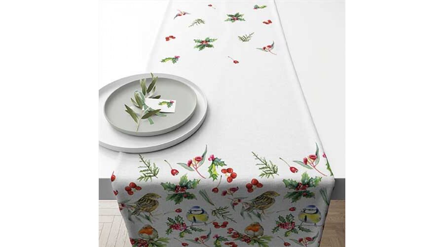 AMB.36619955 Birds in Winter asztali futó 40x150cm