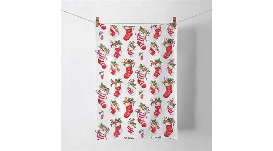 AMB.37820200 X-mas stockings white konyharuha 50x70cm