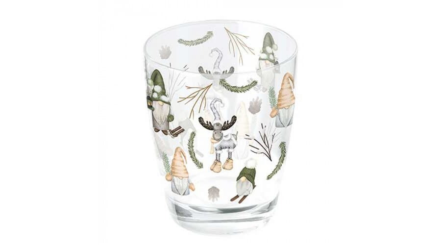 AMB.34320190 Forest gnomes white üvegpohár 0