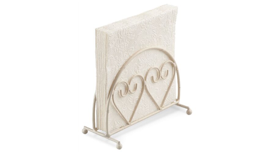 AMB.19402250 Fém szalvétatartó álló szíves