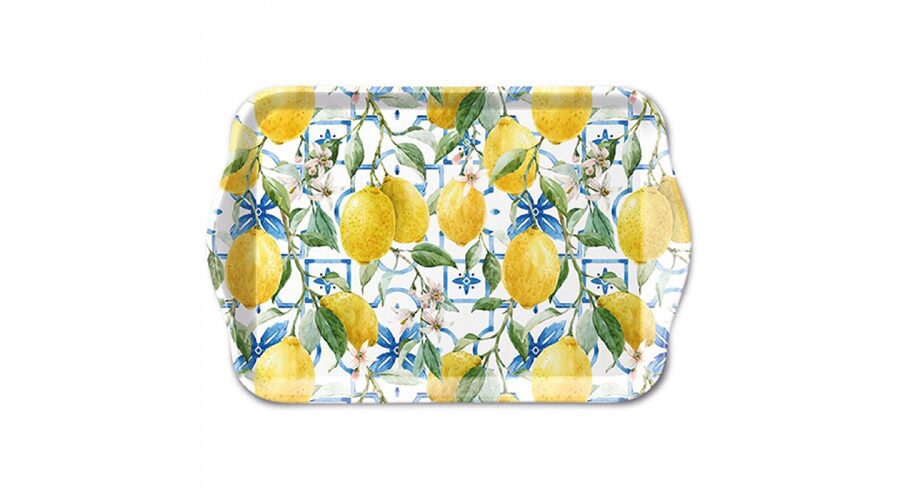 AMB.13719660 Mediterranean lemons műanyag kistálca 13x21cm