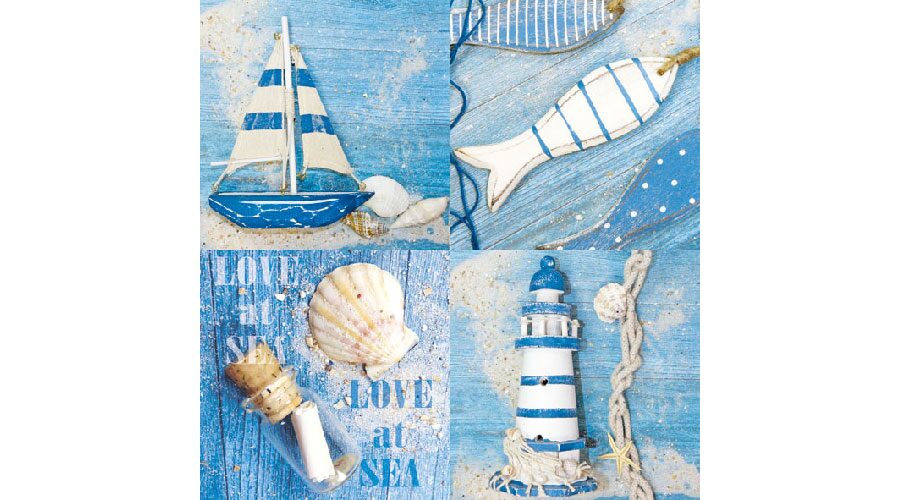 AMB.13308365 Love at Sea papírszalvéta 33x33cm