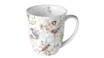 AMB.18420390 Busy birds porcelánbögre 0