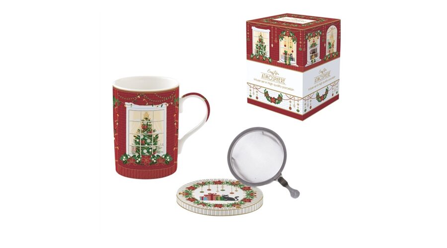 R2S.105FEAV Porcelán szűrősbögre tetővel