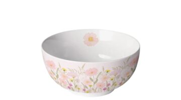 AMB.14820345 Pastel flowers pink porcelántál 6
