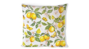 AMB.16220365 Fresh lemons white párnahuzat 40x40cm