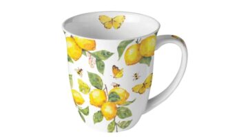 AMB.18420365 Fresh lemons white porcelánbögre 0