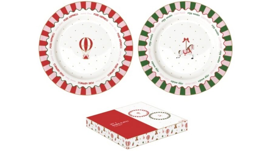 R2S.3117CTWI Porcelán lapostányérszett 2db-os