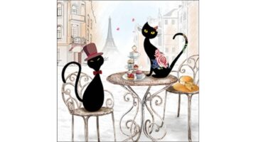AMB.13320670 Cats in Paris papírszalvéta 33x33cm