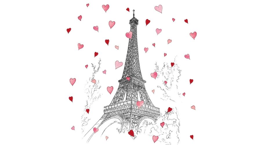 PPD.C133003265 Paris Love papírszalvéta 33x33cm