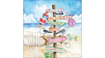 AMB.13320480 Seaside signs papírszalvéta 33x33cm