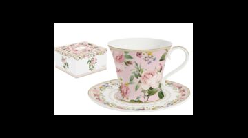 R2S.1786CHRO Porceláncsésze+alj 200ml