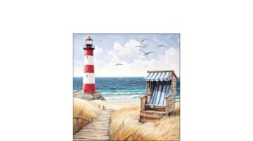 AMB.12520385 Beach walk papírszalvéta 25x25cm