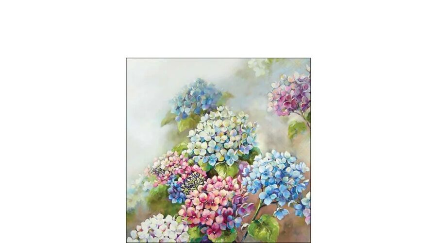 AMB.12519560 Hydrangea shades papírszalvéta 25x25cm