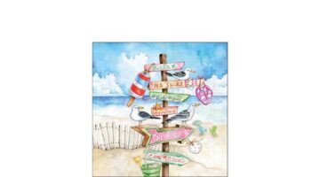 AMB.12520480 Seaside signs papírszalvéta 25x25cm