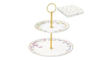R2S.3491FGAR Porcelán süteményes állvány 2 emeletes
