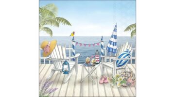 AMB.13320710 Sea view papírszalvéta 33x33cm