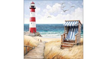 AMB.13320385 Beach walk papírszalvéta 33x33cm