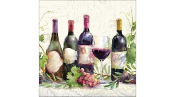 AMB.13320740 Wine bottles papírszalvéta 33x33cm