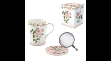 R2S.105CHRO Porcelán szűrősbögre tetővel